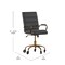 Flash Furniture Black LeatherSoft Roller Wheel Executive Chair GO-2286M-BK-GLD-RLB-GG - alternate 5